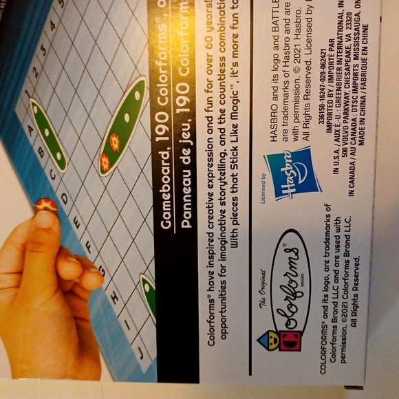NEW Colorforms Hasbro Battleship Game 1 Set -Picture Toy That Sticks - Picture 10 of 13